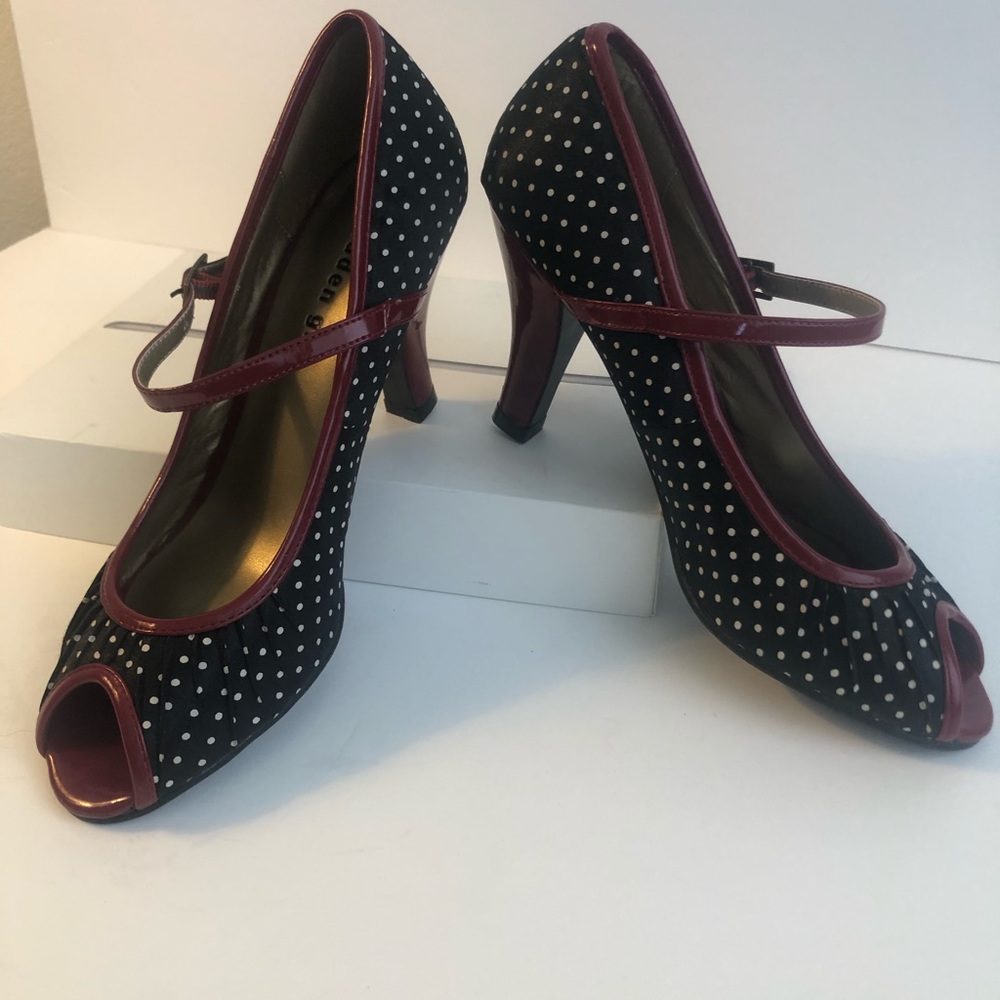 Madden Girl - Poka Dot Heels / Pumps - Size 7